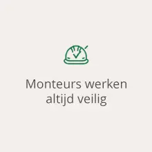 Monteurs werken altijd veilig